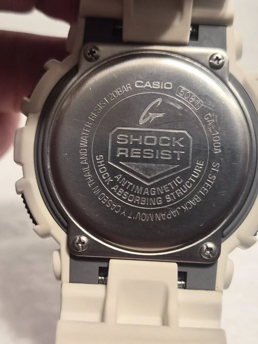Casio G Shock Gloss white
